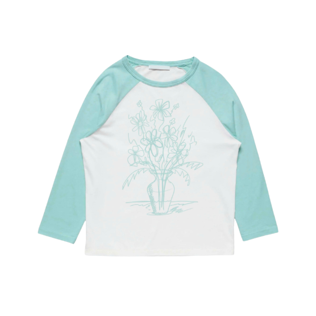 JARDIN RAGLAN LONGSLEEVES - TIFFANY